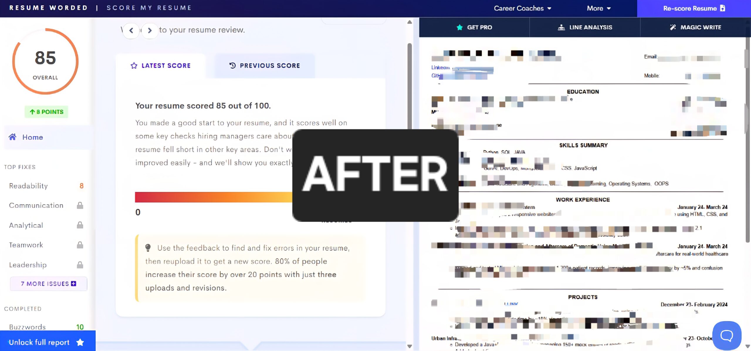 After Resume 1